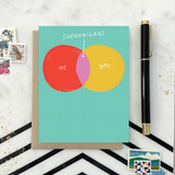 Shenanigans Venn Diagram Friendship Card