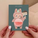 Pop-up Card - Happy Labubu Birthday