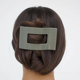 Flat Rectangle Hair Clip | Large | Sage It Ain't So