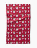 Reindeer Star Tea Towel