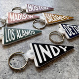Munster Custom Acrylic Pennant Keychain: Black