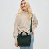 Sky's The Limit - Small Woven Neoprene Crossbody: Cream