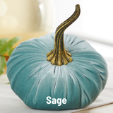 Pumpkin Large Velvet, Fall Decor, Shelf Sitter, Tablescape: Bronze