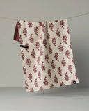 Festive Cranberry Luxe Kitchen Towel - Holiday 2026