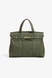 NEW! Premium Handmade Boatkin Boat Canvas Bag Solid Colors : Olive Green
