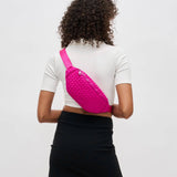 Aim High  Woven Neoprene Belt Bag: Bone