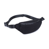 Aim High  Woven Neoprene Belt Bag: Bone