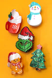 CHRISTMAS TREE SANTA SNOWMAN HAIR CLAW CLIPS | 40H939: SWEATER