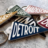 Purdue Custom Acrylic Pennant Keychain: Mustard