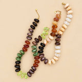 MULTI IRREGULAR BEADED NECKLACE | 40NK9800: A