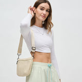 Ethereal - Woven Neoprene Crossbody Bag: Olive