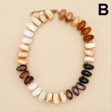 MULTI IRREGULAR BEADED NECKLACE | 40NK9800: B