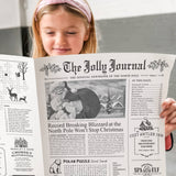 4pk Christmas Newspaper Gift Wrap Sheets - The Jolly Journal