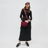 Ethereal - Woven Neoprene Crossbody Bag: Black