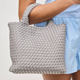 Sky's The Limit - Small Woven Neoprene Crossbody: Lilac