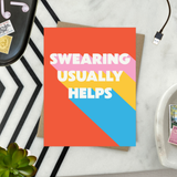 Swearing Helps Friendship Card