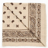 Paisley Print Oversized Square Scarf | 40SC749: BROWN