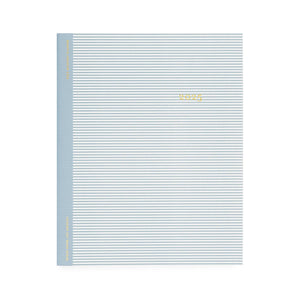 2025 Blue Pinstripe Monthly Planner