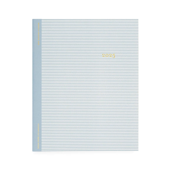 2025 Blue Pinstripe Monthly Planner