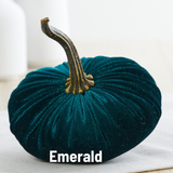 Pumpkin Small Velvet Fall Decor Gift for New Apartment Best: Olive