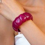Color-Block Acrylic Stretch Cord Bracelet | 40B5195: Green