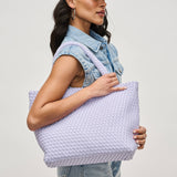 Sky's The Limit - Medium Woven Neoprene Tote: Cream