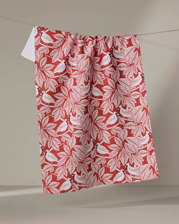 Cardinal Canopy Tea Towel