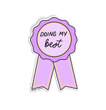 Doing my best award sticker