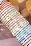 BOHO COLORFUL BALL BEADED BRACELET | 40B5178: LIME