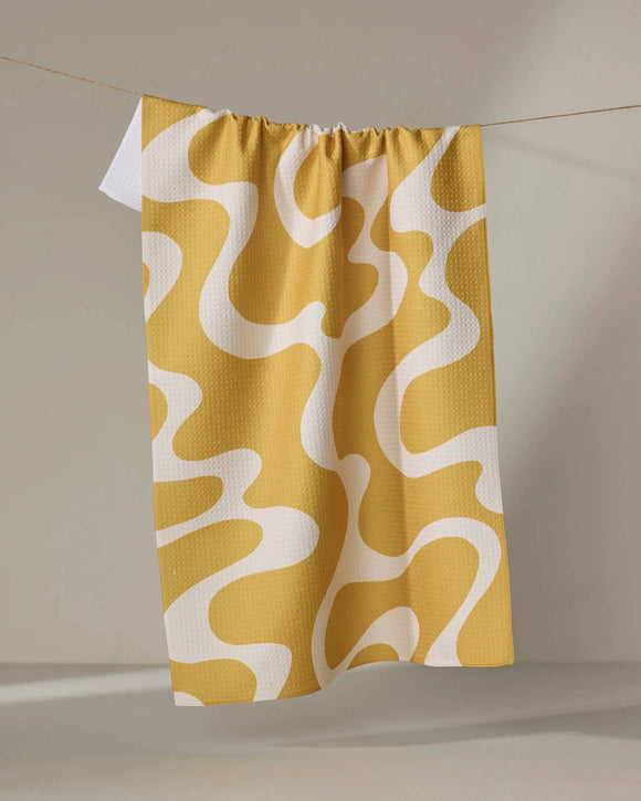 Caramel Swirl Tea Towel