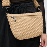 Ethereal - Woven Neoprene Crossbody Bag: Black