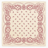 Paisley Bandana Print Square Scarf | 40SC760: OFF WHITE