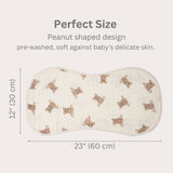Teddy/Taupe | Bamboo Muslin Burp Cloth Set 2-Pack