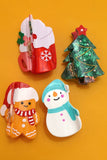 CHRISTMAS TREE SANTA SNOWMAN HAIR CLAW CLIPS | 40H939: SNOWMAN