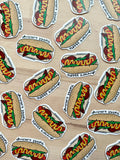 Chicago Hot Dog “Never Ketchup” Vinyl Sticker