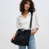 Sky's The Limit - Medium Woven Neoprene Tote: Wine