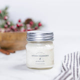 Spiced Cranberry - Soy Wax Mason Jar Candle: 16 oz