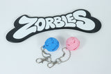 Zorble Keychain | Fidget | Squish & Snap |: Blue