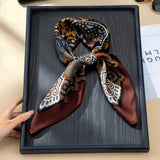 Vintage Botanical Floral Paisley Square Scarf | 80SC3105: GREEN