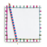 Happy Plaid Chunky Square Notepad