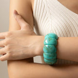 Color-Block Acrylic Stretch Cord Bracelet | 40B5195: Pink