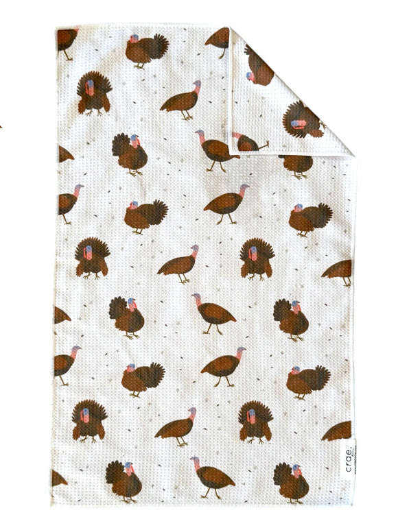 Gobbler: Double-Sided Hand Towel: Cream / 17x27 in / Hand Towel