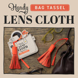 *NEW* Bag Tassel Lens Cloth: Brown