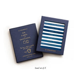 Navy Stripes Thank You Boxed Card Set, Set of 6