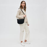 Ethereal - Woven Neoprene Crossbody Bag: Black