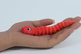 Fidget Friends Hognose Snake – 3D Printed Toy - 2 Colors: Red/Orange