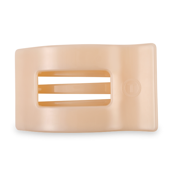 Flat Rectangle Hair Clip | Large | Almond Beige