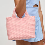 Sky's The Limit - Small Woven Neoprene Crossbody: Lilac