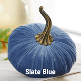 Pumpkin Large Velvet, Fall Decor, Shelf Sitter, Tablescape: Bronze