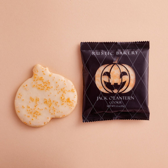 Individually Wrapped Pumpkin Cookies (24 Cookies) Halloween